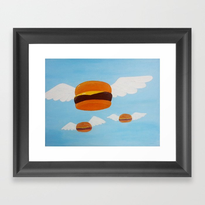 Bob's Flying Burgers Framed Art Print
