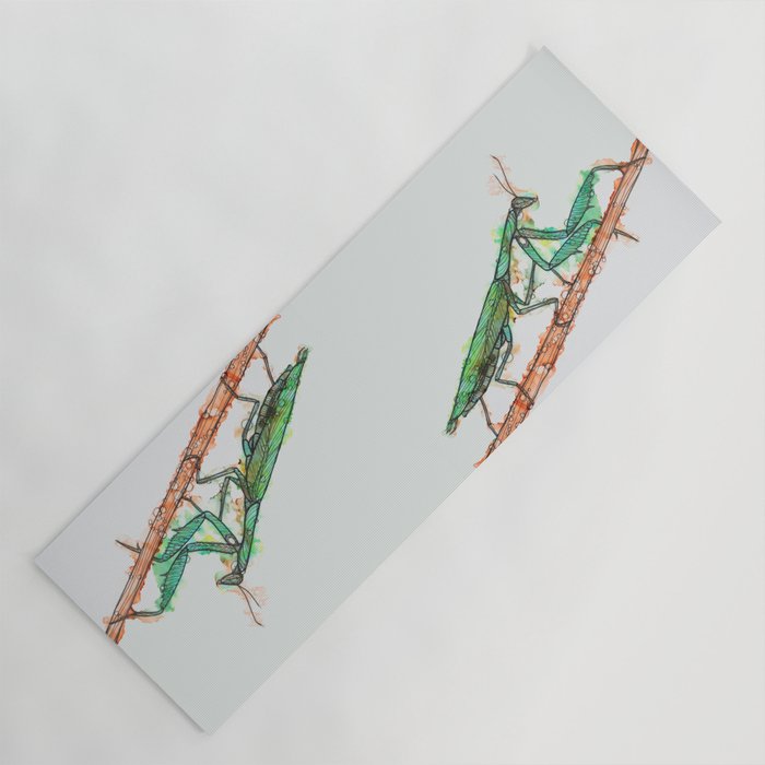 Praying Mantis Yoga Mat