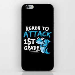Ready To Attack 1st Grade Shark iPhone Skin