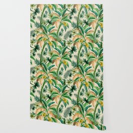 Palm trees, Hollywood regency, palm life green, tropical Wallpaper