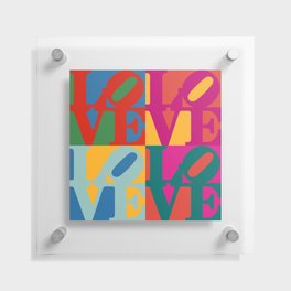 Love Pop Art Floating Acrylic Print