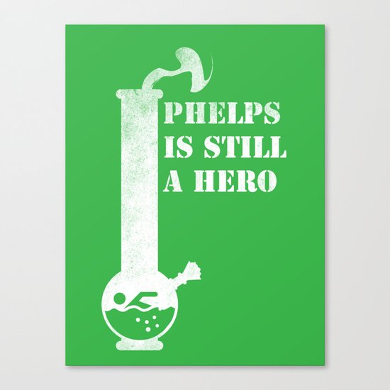 Phelps is Still A hero Canvas Print
