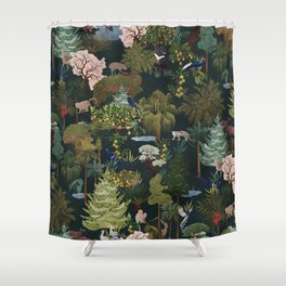 Taiwanese Flora & Fauna Shower Curtain