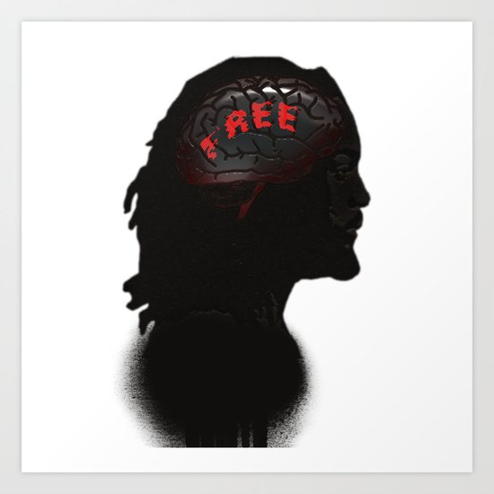Freedom Is A State of Mind Art Print