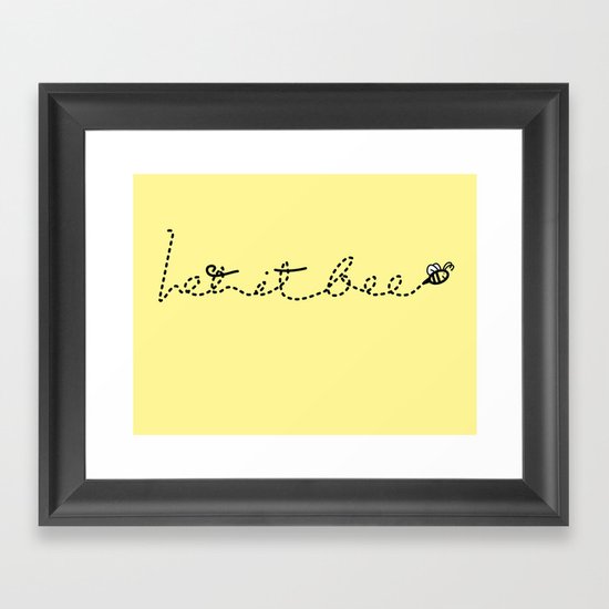 Let it BEE Framed Art Print