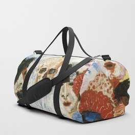 Death and the masks outcast grotesque art portrait painting by James Ensor Duffle Bag