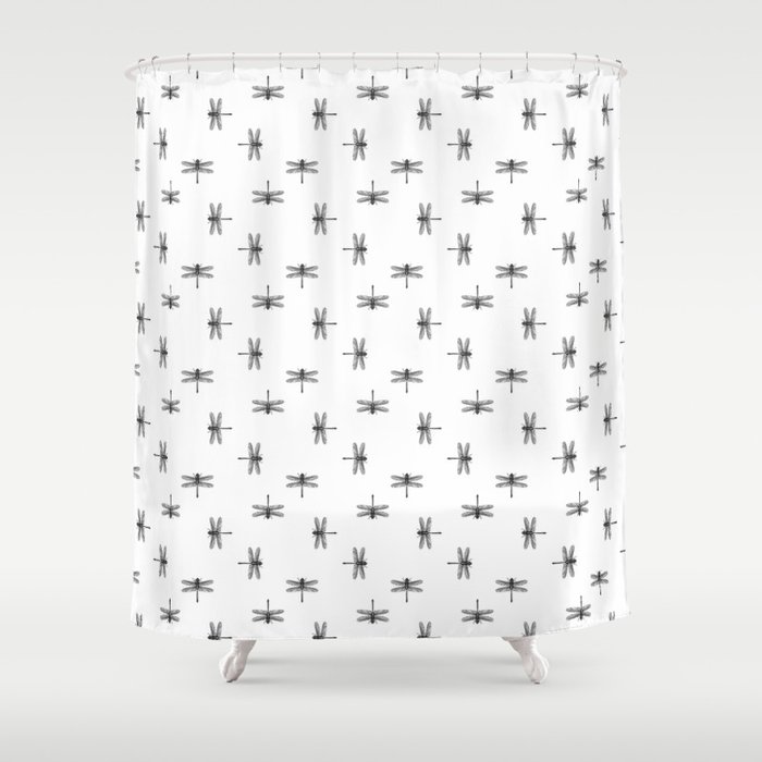 Dragonfly pattern Shower Curtain