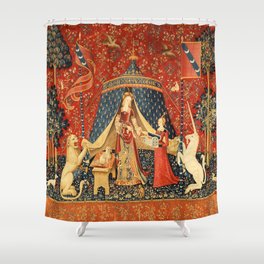 Lady And The Unicorn Desire Shower Curtain