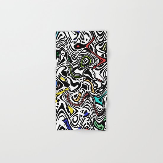 Trippy Urban Cat Hand & Bath Towel