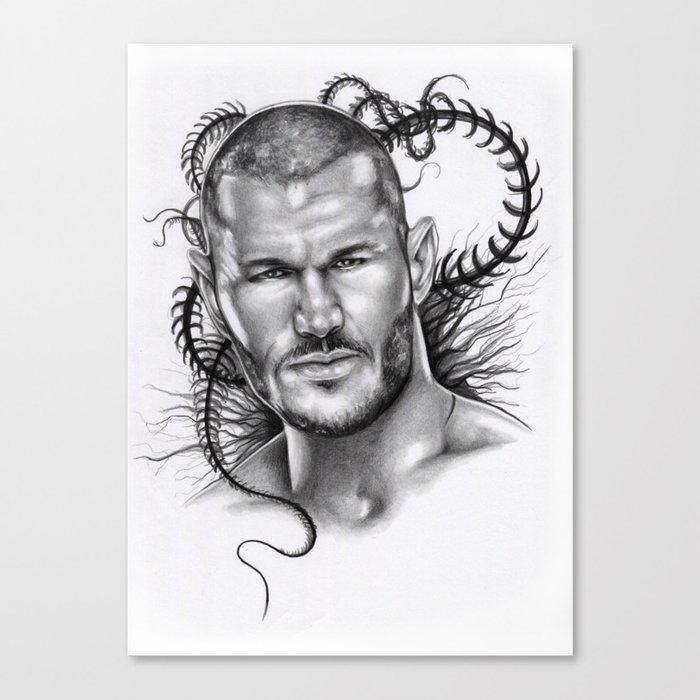 Randy Orton Venom Runs Deep Canvas Print By Artbynash Society6