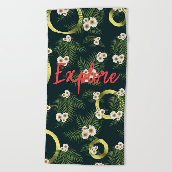 EXPLORE #society6 #decor #buyart Beach Towel