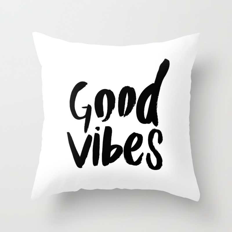 good vibes pillow