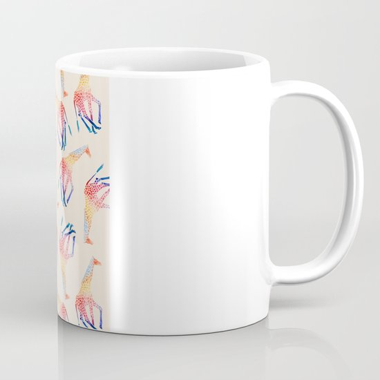 Watercolor Giraffe Pattern (Ivory) Mug
