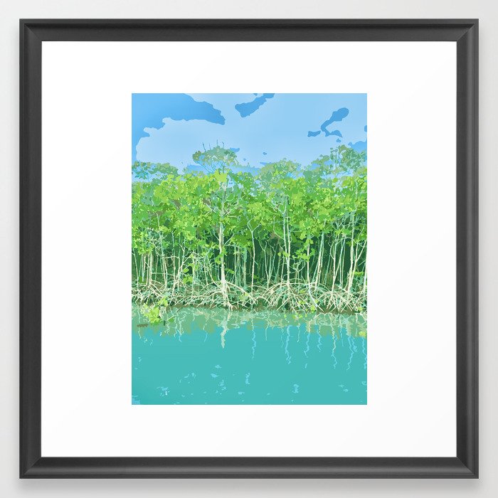 mangroves Framed Art Print