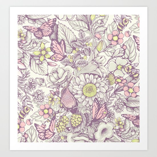 Beauty (eye of the beholder) - pale version Art Print