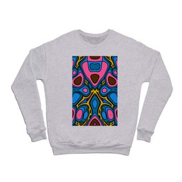 Colorful psychedelic wave geometric Crewneck Sweatshirt