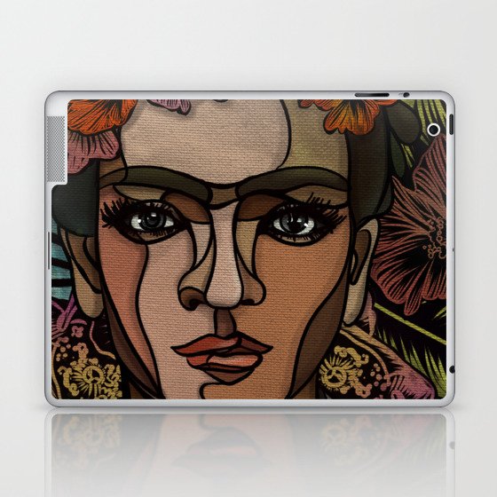 Frida and Flowers Laptop & iPad Skin