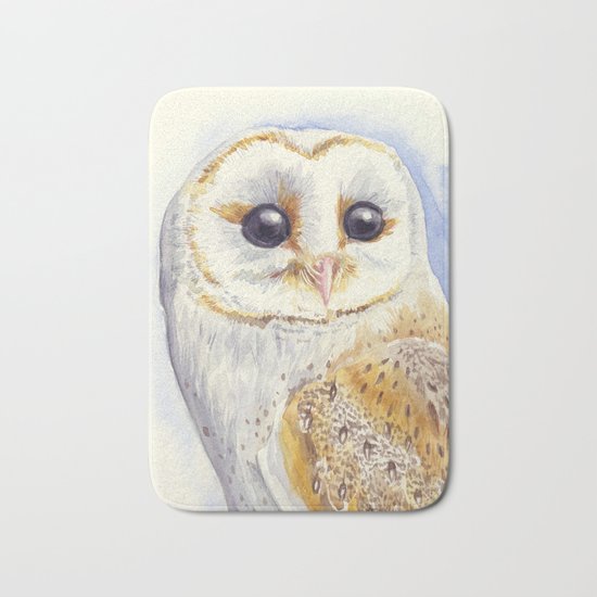 Owl bird Bath Mat