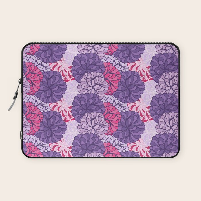 purple and pink dahlia sun lovers courtyard garden flowers Laptop Sleeve