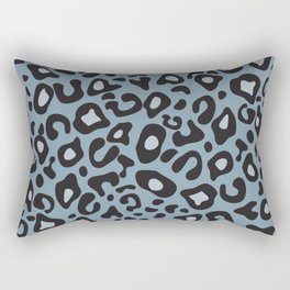 Cheetah Leopard Grey Pattern Rectangular Pillow