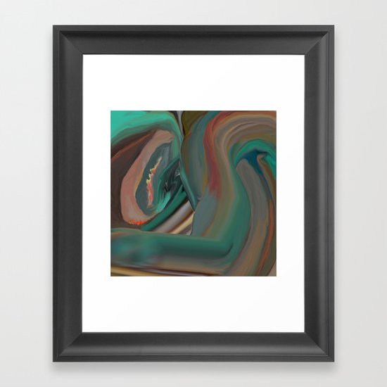 Running From Death Framed Art Print