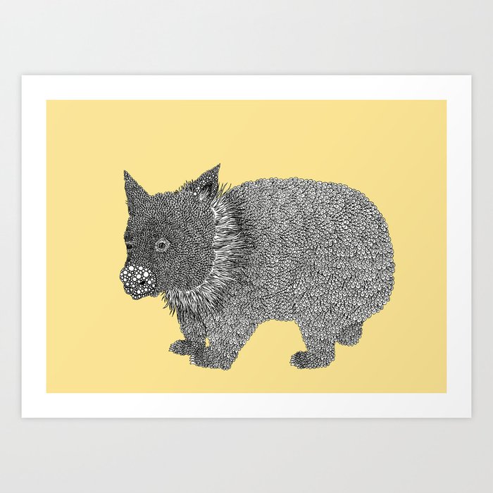 Little Wombat Art Print