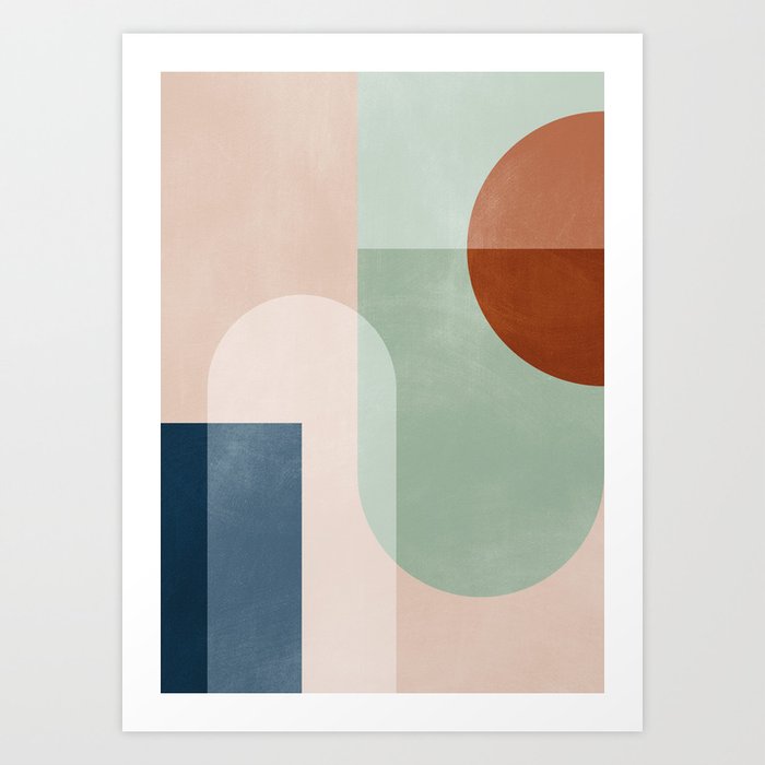 Abstract Geometric 18 Art Print
