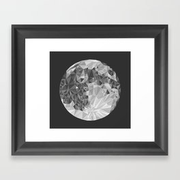 Abstract Full Moon Framed Art Print