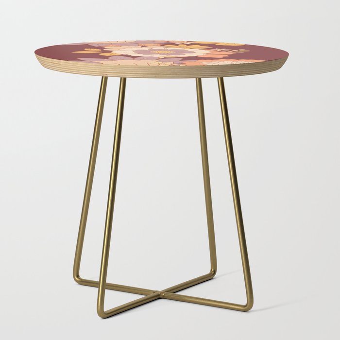 Warm Florals  Side Table