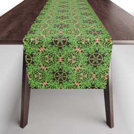 leaves and grass pattern Table Runner