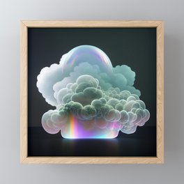 Soap bubble Cloud Framed Mini Art Print