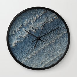 martian-made crater ripples | space 015 Wall Clock