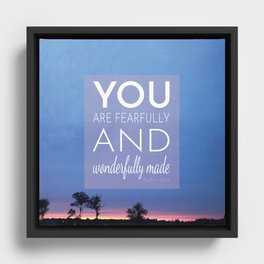 Psalm 139:13 Framed Canvas