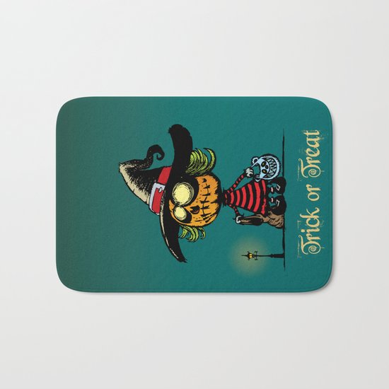 Trick or treat v2 Bath Mat