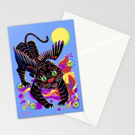 Black Tiger God Stationery Card