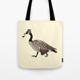 Goose on the Move - bird portrait Tote Bag