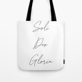 Soli Deo Gloria 01 Tote Bag