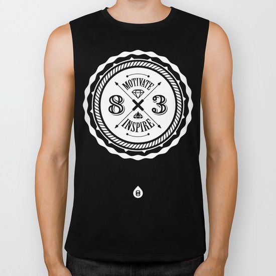 Motivate & Inspire (White) Biker Tank