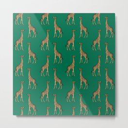 Giraffe Pattern Metal Print