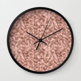 Luxury Rose Gold Sparkle Pattern Wall Clock