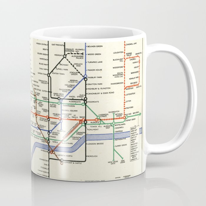 London underground railways. Coffee Mug