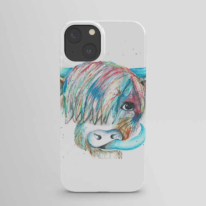 Highland Cattle full of colour iPhone Case