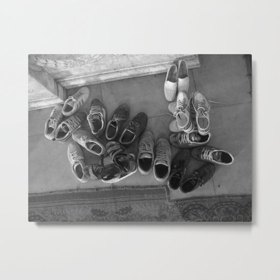 Shoes Without Feet Metal Print