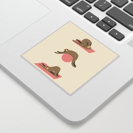 Sloth pilates Sticker