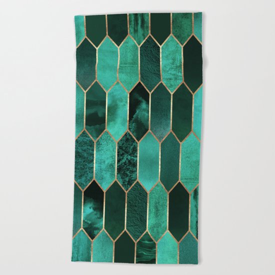 Stained Glass 2 Beach Towel