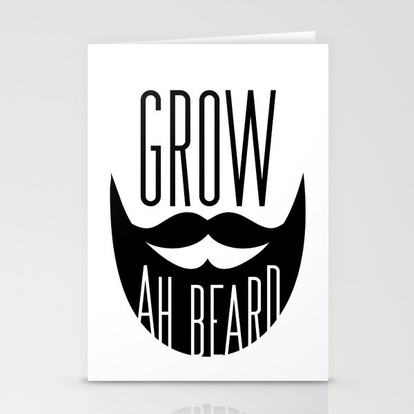 Grow Ah Beard Stationery Cards
