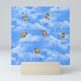 Blue Skies, Angels & Butterflies Mini Art Print
