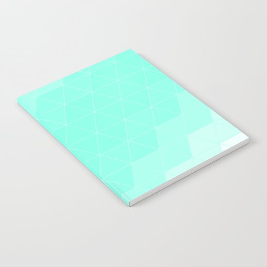 Green Mint Triangle Notebook