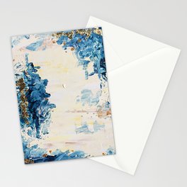 gilded blue Stationery Card