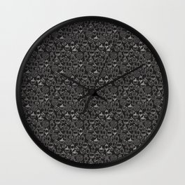 Coffee Repeating Pattern Wall Clock